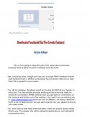 Facebook Event Conversions