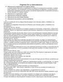 Origenes De La Administracion. Influencia de la organización de la iglesia católica