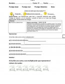 PRUEBA MULTIPLICACIÓN 3° BÁSICO