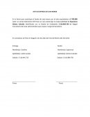 Acta de entrega de caja menor