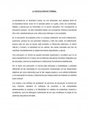 Educacion no formal