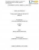 Trabajo grupal de calificación individual LÓGICA MATEMÁTICA