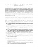 Resumen acuerdo entre Colombia y Venezuela