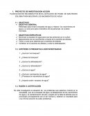 PROYECTO DE INVESTIGACIÓN ACCIOÓN