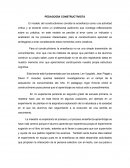 TEORIAS PEDAGOGICAS, PEDAGOGÌA CONSTRUCTIVISTA