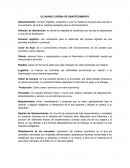 GLOSARIO CADENA DE ABASTECIMIENTO