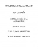 TEMA: EL AMOR A LA LECTURA.
