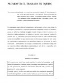 PROMOVER EL TRABAJO EN EQUIPO