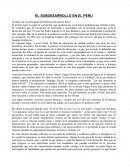 ElEL SUBDESARROLLO EN EL PERU