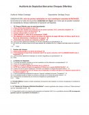 Auditoría de Depósitos Bancarios Cheques Diferidos