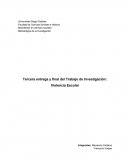 Violencia estudiantil