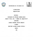 ENSAYO “AYER, HOY, Y MAÑANA DEL ARQUITECTO”