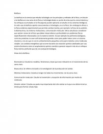 Áreas de la biofísica: Biosifca. Página 1