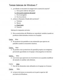 Tareas basicas de windows 7. Página 1