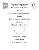 Correcto manejo del tiempo