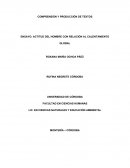 Actitud del hombre con relación al calentamiento