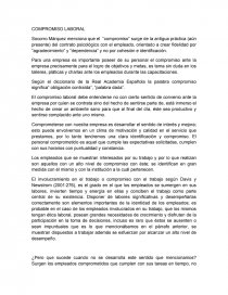 Ensayo COMPROMISO LABORAL. Página 1