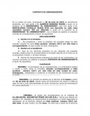 EJEMPLO DE UN CONTRATO DE ARRENDAMIENTO