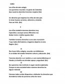 Trabajo Versos sobre los derechos de los niños, niñas y adolescentes.