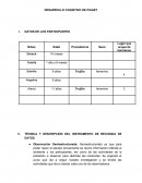CUALES SON LAS TÉCNICA Y DESCRIPCIÓN DEL INSTRUMENTO DE RECOGIDA DE DATOS