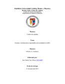 Normas e instituciones responsables de la calidad en la RD.