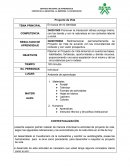 En el presente espacio podrán realizar de manera individual la actividad de proyecto de vida