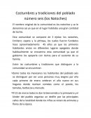 Constumbres y tradiciones de una comunidad