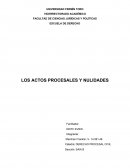CUALES SON LOS ACTOS PROCESALES Y NULIDADES