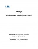 Ensayo asignatura Chile Contemporáneo