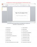 ELEMENTOS O PARTES DE POWER POINT 2010