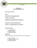 Conceptos fundamentales de auditoria administrativa