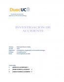 Investigacion de accidente