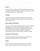 Conceptos nutricion, Recomendación de Nutrientes