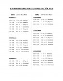 Calendario Futbolito 2015