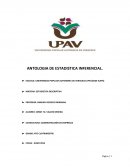 ANTOLOGIA DE ESTADISTICA INFERENCIA