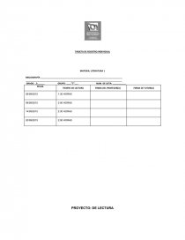 Formato para reporte de lectura. Página 1