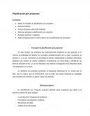 Planificación por proyectos