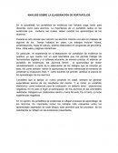 ANÁLISIS SOBRE AL ELABORACIÓN DE PORTAFOLIOS ELECTRÓNICOS
