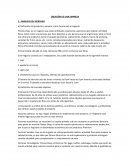 Definición del producto o servicio, cómo funcionará el negocio.