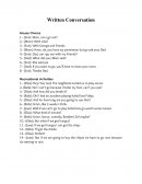 Written Conversation