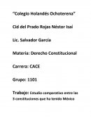 Cuales son Las 3 constituciones de mexico