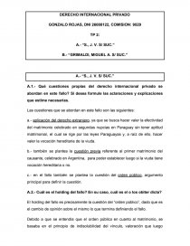 DERECHO INTERNACIONAL PRIVADO GONZALO ROJAS, DNI 26088122, COMISION: 9529. Página 1