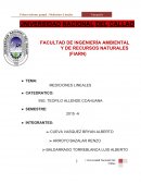Informes de mediciones lineales en topografia