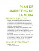 PLAN DE MARKETING DE LA MODA