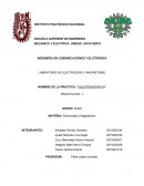 NOMBRE DE LA PRACTICA: “ELECTROESTÁTICA” PRACTICA NO. 1