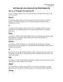 Historia de lenguajes