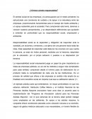 ¿Vivimos siendo responsables?