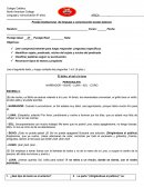 Prueba Institucional de lenguaje y comunicación sextos básicos