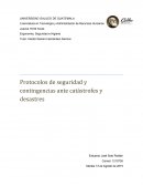Protocolos de seguridad y planes de contingencia