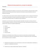 Sistema de almacenamiento y manejo de materiales